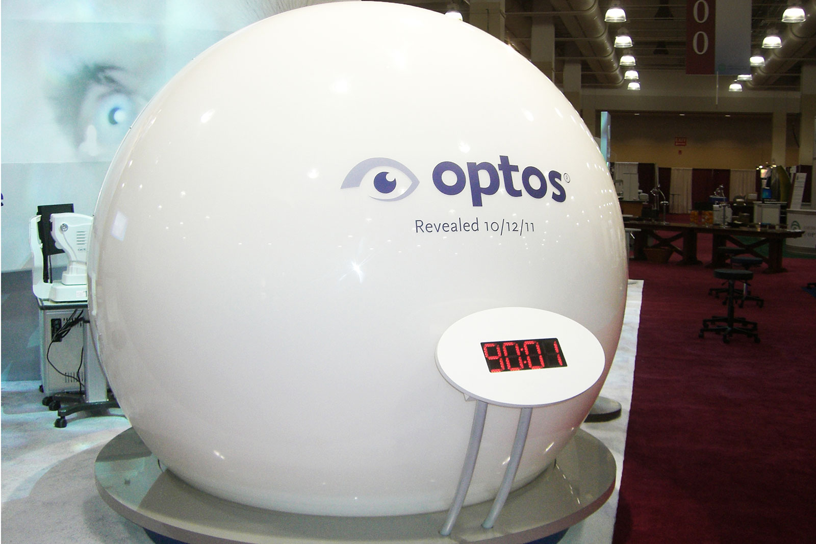 Custom Brand Environment for Optos at Academy of Optometry Trade Show, Product Launch